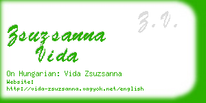 zsuzsanna vida business card